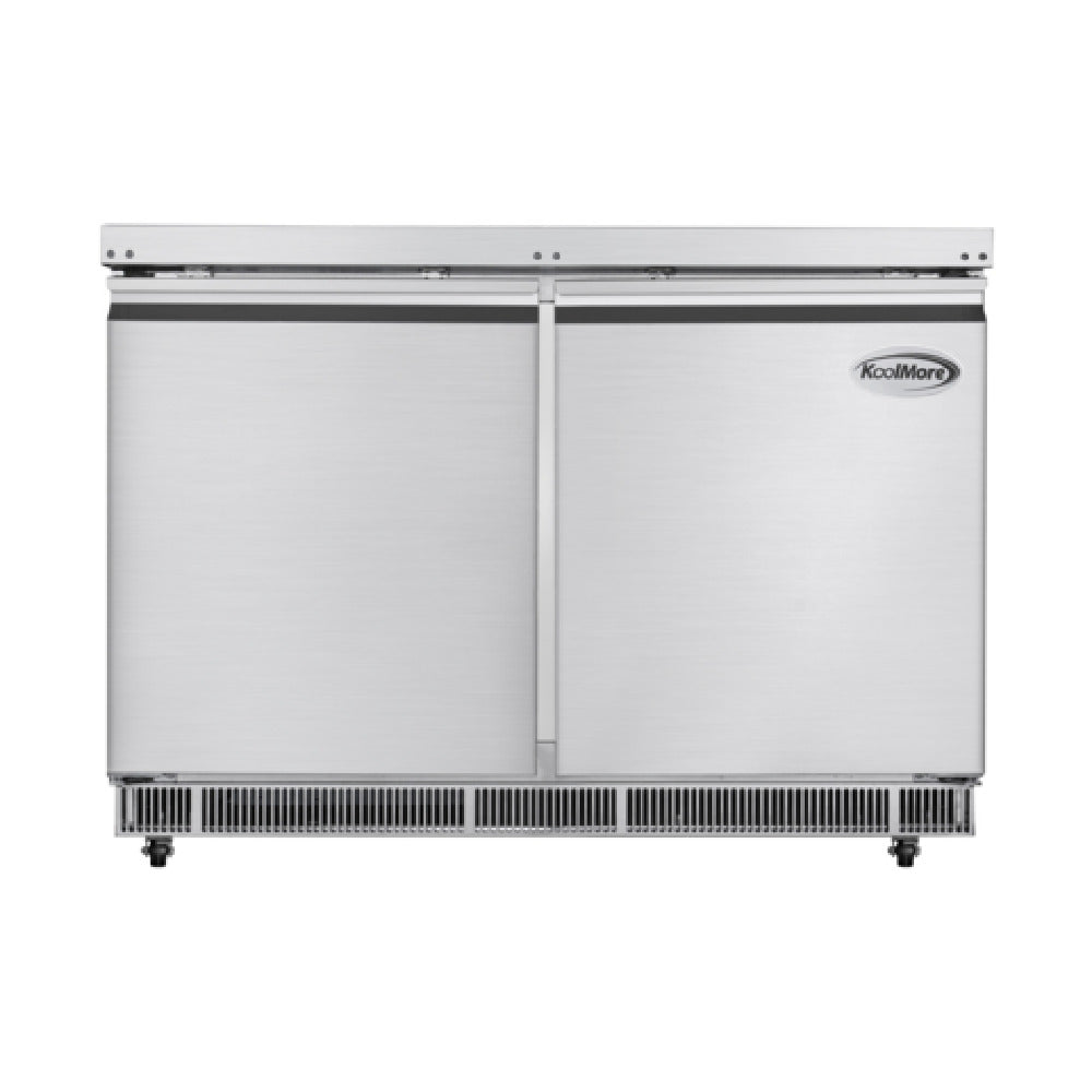 Koolmore KM-RBT-48C Commercial Refrigerated Prep Station 47"W X 29-1/2"D X 35-1/5"H