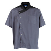 KNG 2779SLBK2XL Kng 2xl Uptown Chef Coat Lw Slate/black