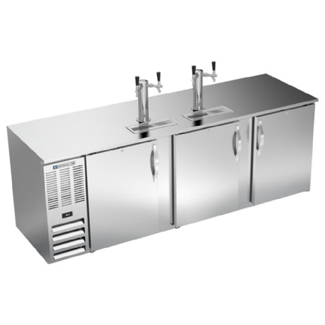 Beverage Air DD94HC-S - Draft Beer Cooler, 94"W X 30-3/8"D X 49-5/16"H, 32.768 Cu. Ft.