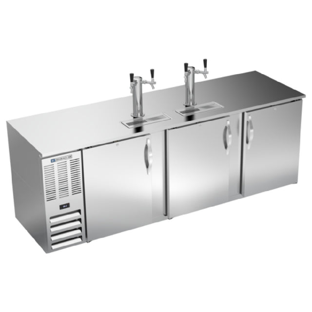 Beverage Air DD94HC-S - Draft Beer Cooler, 94"W X 30-3/8"D X 49-5/16"H, 32.768 Cu. Ft.
