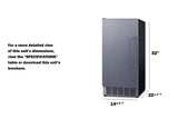 Summit BIM44GADA Air-cooled Cube-style Built-In 45 lb. Clear Ice Maker, ADA Compliant