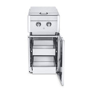 Crown Verity ICM-SBNG-2D Infinite Series Cabinet Module With Dual Side Burner And Two Single Drawers (Ng)