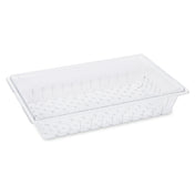 Rubbermaid FG330300CLR - Colander/Drain Tray, 26"L X 18"W X 5"H, Fits All Food Tote Boxes 6" Deep Or Greater