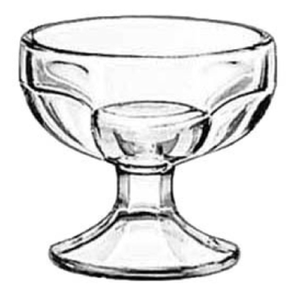 Libbey 5162 Sherbet Dish 4-1/2 Oz. Glass (H 3-1/8" T 3-1/2" B 2-5/8" D 3-1/2") (72 Each Per Case)