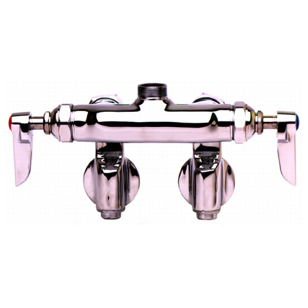 T&S Brass B-0240-LN Sink Mixing Faucet Wall Mounted Adjustable Inlet Arms With Integral Stops (from 2-1/4" To 8-1/4" Centers) 1/2" IPS Female With Flange