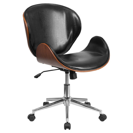 Flash Furniture SD-SDM-2240-5-BK-GG Bentwood Swivel Conference Chair 32" To 35-1/4" Adjustable Height