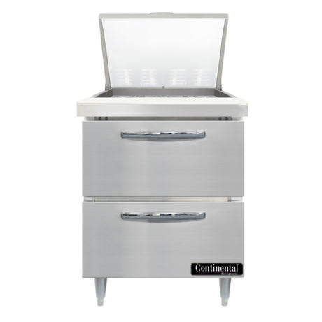 Continental Refrigerator D27N12M-D Designer Line Mighty Top Sandwich Unit 27"W