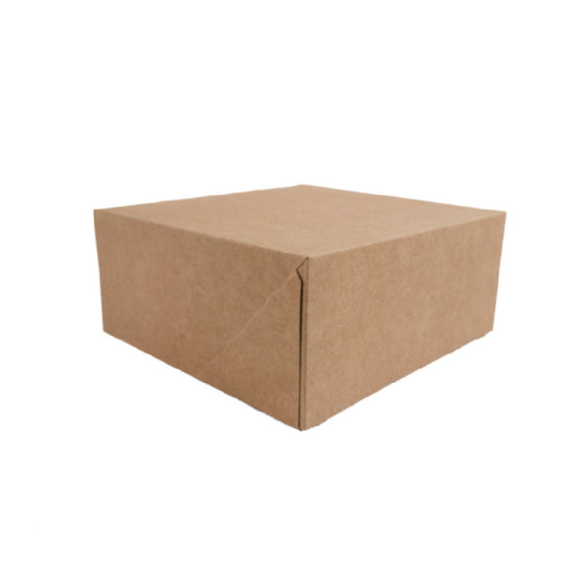 PacknWood 209BP188BR2 - Kraft Pastry Box, 7.09"L X 7.09"W X 3.15"H, (Per Case = 50 Each)