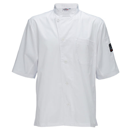 Winco UNF-9WM Broadway Ventilated Shirt Tapered Fit With Chest Pocket And Thermometer Pocket On Sleeve