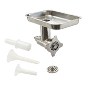 Winco EMP-MG12 Meat Grinder Attachment #12 Hub Includes: Feed Pan
