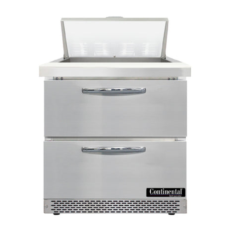 Continental Refrigerator D32N8-FB-D Designer Line Sandwich Unit Front Breather