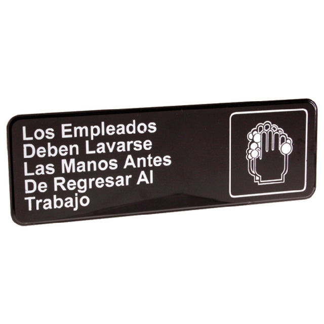 Vollrath/Idea-Medalie 4531 Sign Wash Hands In Spanish