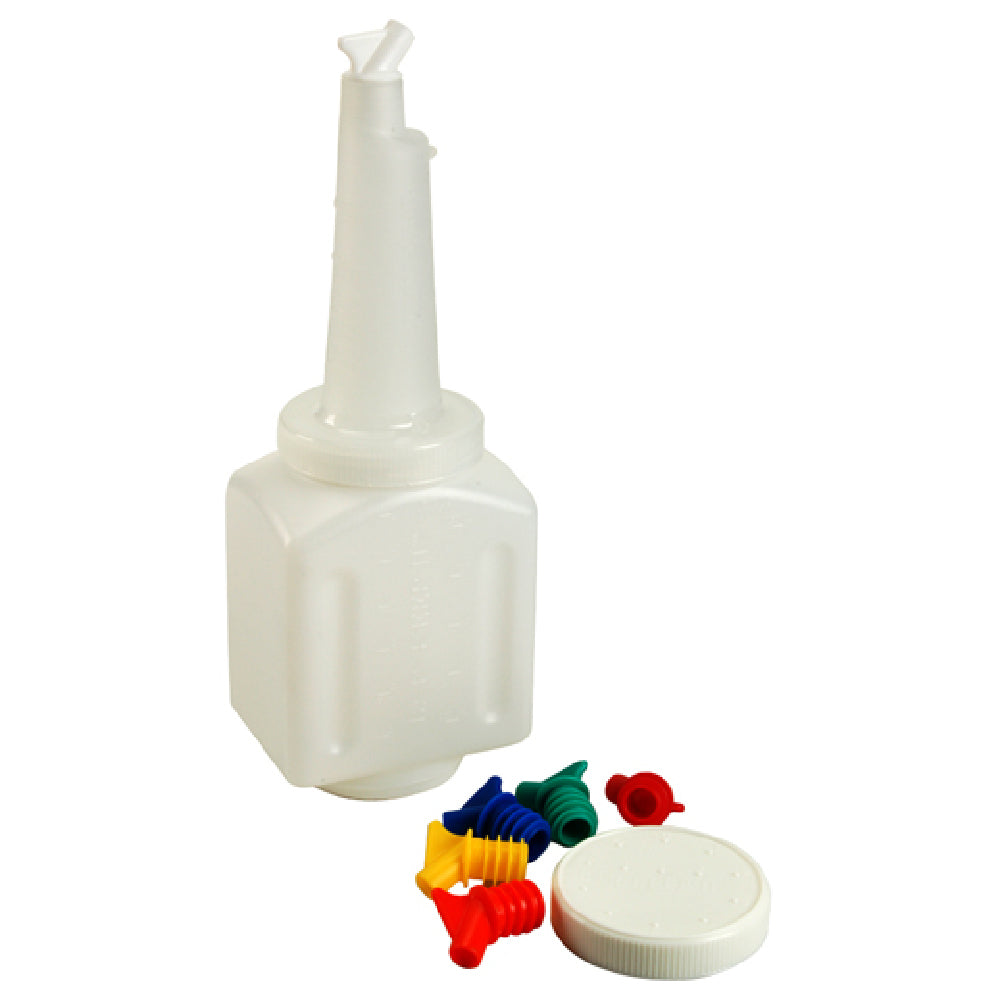 Vollrath/Idea-Medalie 3648 Bottle 48 Oz Sq W/lid Nck Spt