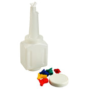 Vollrath/Idea-Medalie 3648 Bottle 48 Oz Sq W/lid Nck Spt