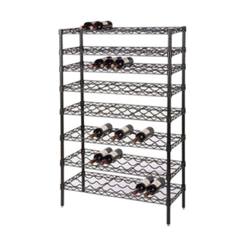 1880 Hospitality FWSK3663BK Focus Foodservice Cradle Wire Wine Shelving Kit (10) 36"W X 14"D Shelves