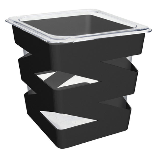 FOH BHO092BKI21 B³ Buffet Building Blocks® Zig Zag Housing/Pan Set 2.35 Qt.