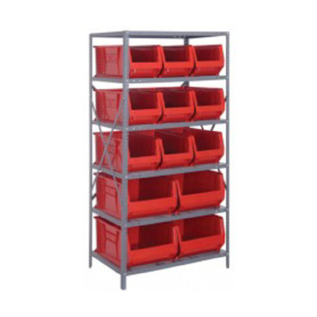 Quantum 2475-953954_BLUE - Shelving Unit, 24"D X 36"L X 75"H, Heavy Duty