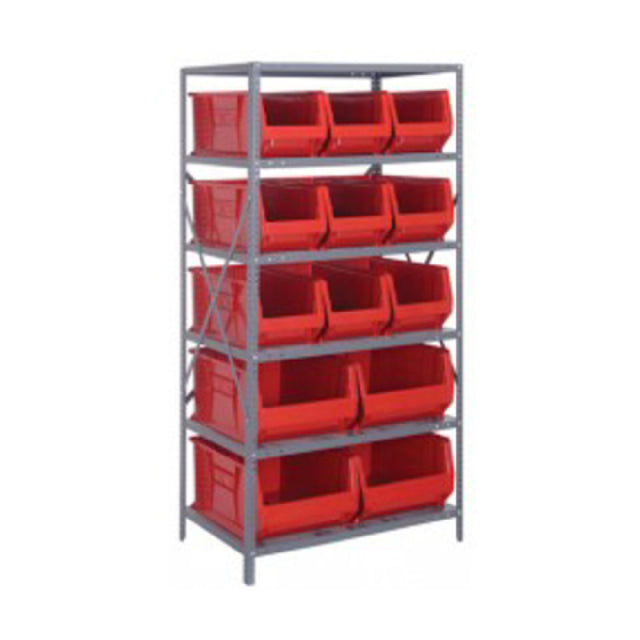 Quantum 2475-953954_YELLOW - Shelving Unit, 24"D X 36"L X 75"H, Heavy Duty