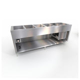 Duke 328-FCP-25SS-N7 AeroServ™ Flush Mount Cold Pan Unit 88"W X 24-1/2"D X 36"H