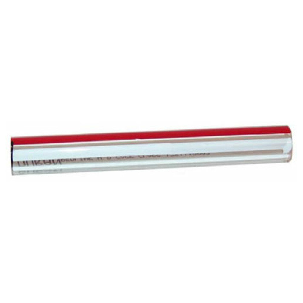 Groen Z008742 Tube Glass Red & White Stripe