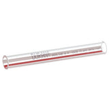 Groen GRZ002987 Tube Glass Red & White Stripe