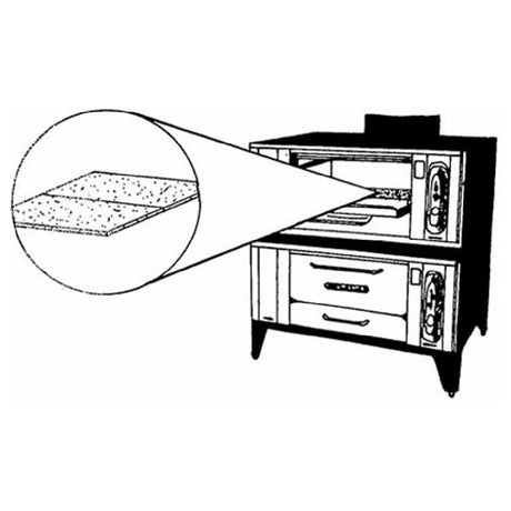 Bakers Pride AS-T1116Y Baking Deck 1" X25 1/4" X29 3/4" Fitsbakerspride