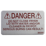 Henny Penny 36099 Label Danger