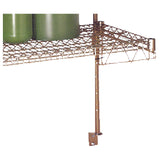 SPG PWS14Y1 - ISS Post Mount Wall Bracket, Single, For 14" Shelf