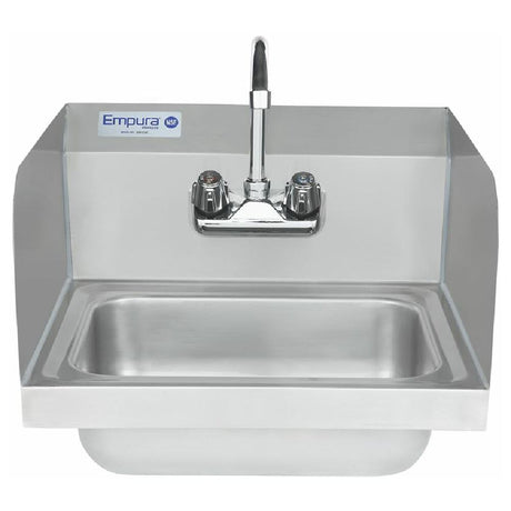 Empura Stainless EHS17SP Hand Sink Wall Mounted 15.5"D X 17"W X 13"H Overall