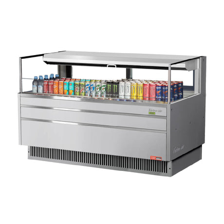 Turbo Air TOM-60L-UFD-S-1S-N Horizontal Open Display Merchandiser Low-profile