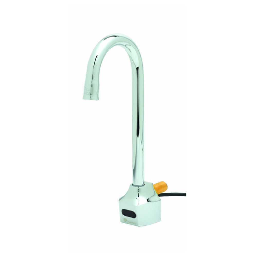 T&S Brass EC-3101-XP-LF10 ChekPoint™ Electronic Faucet Wall Mount Rigid Plain-end Gooseneck