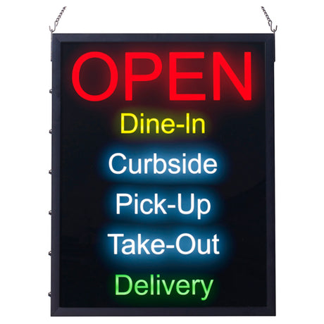 Winco LED-20 LED Sign 19"W X 24"H Rectangular