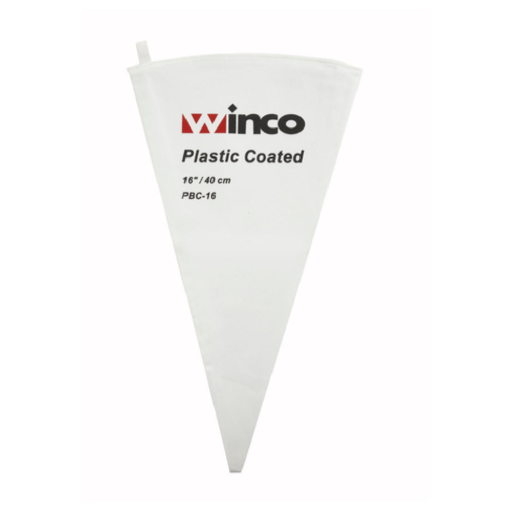 Winco PBC-16 Pastry Bag 16" Cotton Outside