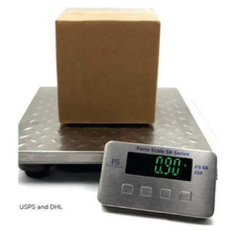 Penn Scale PS-SR440 General Purpose Shipping Scale 440 Lb/200 Kg Capacity 11.8 X 11.8" Stainless Steel Platform