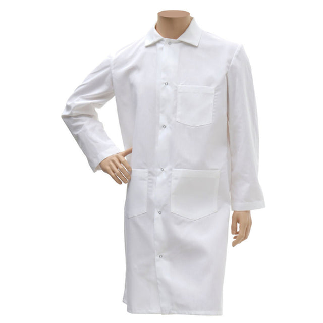 Hubert 24580 - Butcher Frock, Long, (1) Breast Pocket & (2) Waist Pockets