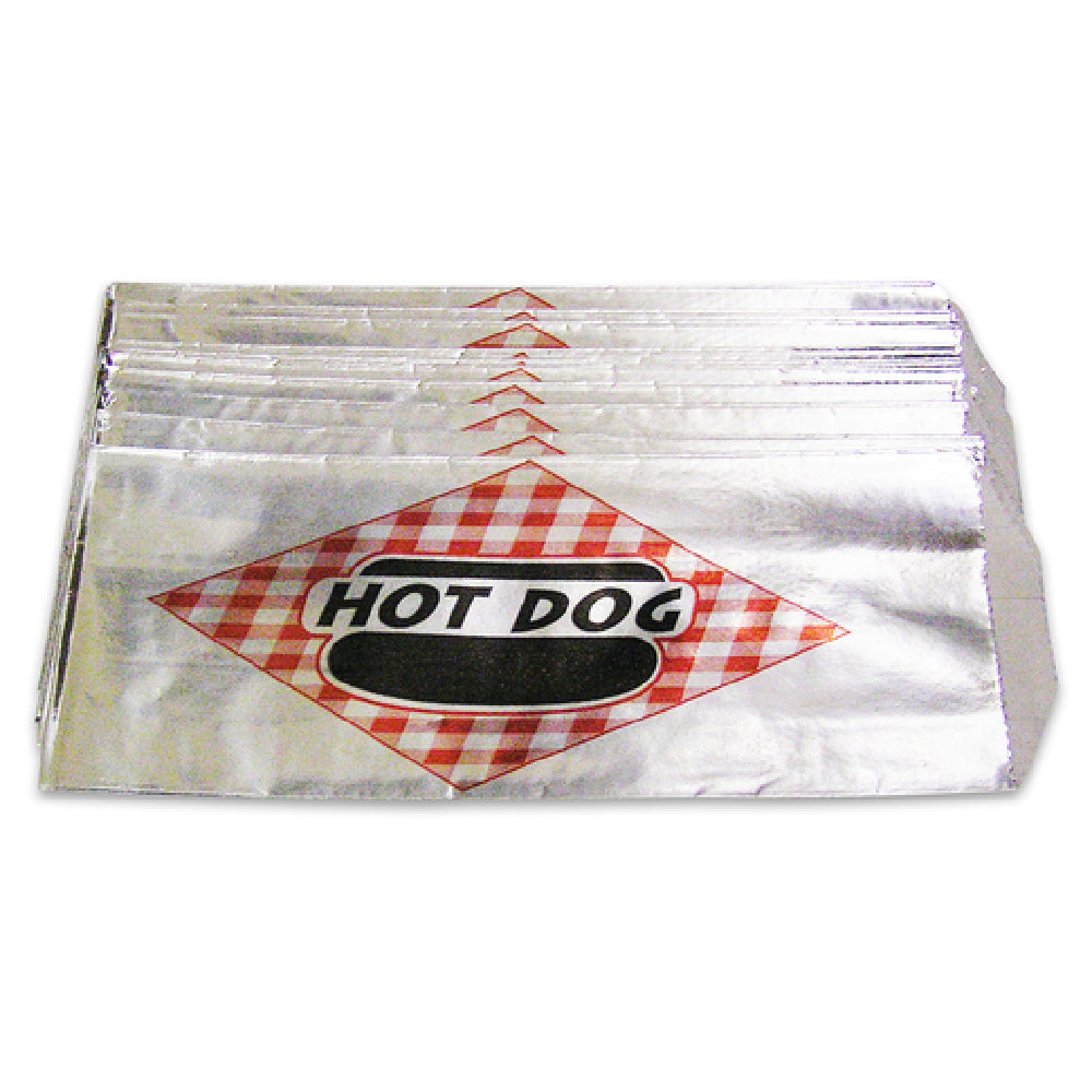 Winco 68002 Benchmark Hotdog Bags Foil (1000 Bags Per Pack)