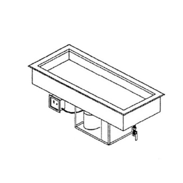 Piper Products 4-CMDI - Drop-In Cold Food Unit, Mechanical Refrigeration, (4) Well With 1" Drain
