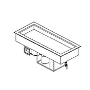 Piper Products 3-CMDI - Drop-In Cold Food Unit, Mechanical Refrigeration, (3) Well With 1" Drain