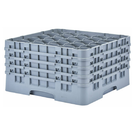 Cambro 25S900151 Camrack® Glass Rack With (4) Soft Gray Extenders Full Size