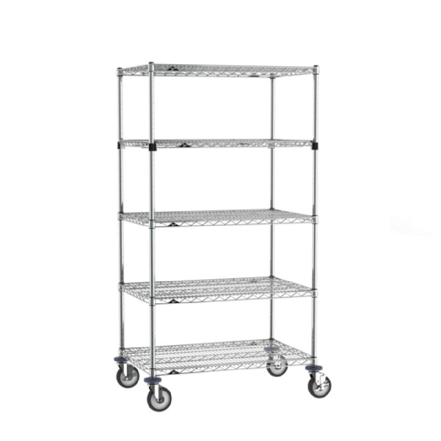 Metro SEZ-243668C-MU-41 Super Erecta® Stem Caster Cart 36"W X 24"D X 68"H 5 Tiers