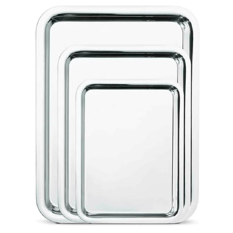 Steelite WLOU662 Hotel Tray 15" X 11" 18/10 Stainless Steel With Mirror Finish