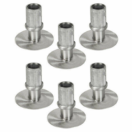 John Boos CAS06 Flange Feet Adjustable Stainless Steel (set Of 6)