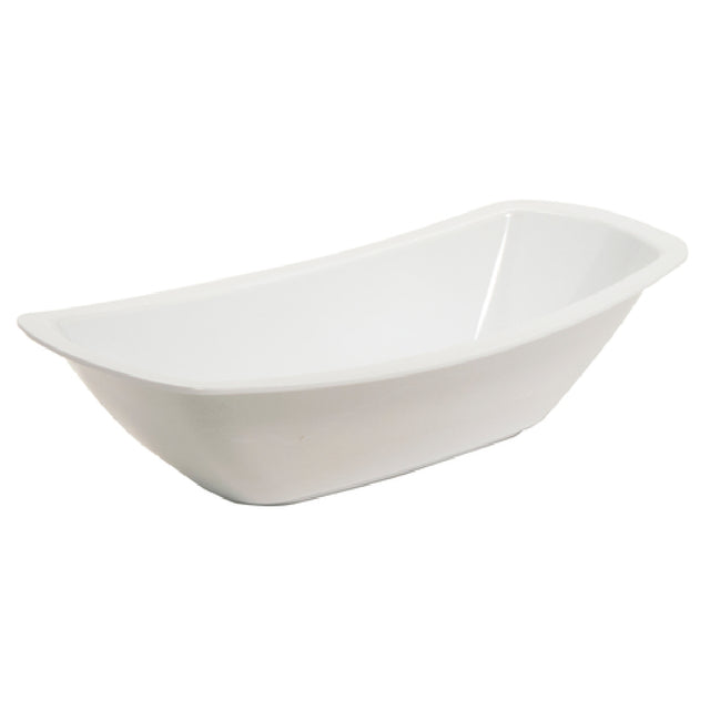 GET Enterprises OB-45-W Oval Acclaim Salad Bowl 1-3/10 Qt. 12-1/2" X 6-2/5" X 2-2/5"