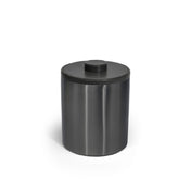 FOH RIB065BKS21 2qt Round Stainless Ice Bucket Matte Black With London Black Lid