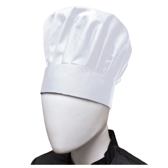 Thunder Group CH013WH Chef Regalia Adjustable Velcro Closure Chef Hats 13.5" High Overall