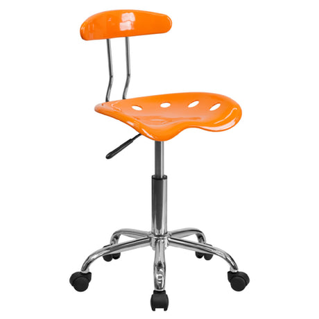 Flash Furniture LF-214-ORANGEYELLOW-GG Vibrant Swivel Task Chair 29-1/4" To 34-3/4" Adjustable Height