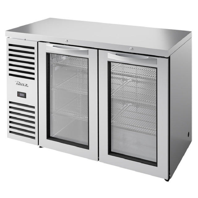 True Refrigeration TBR52-RISZ1-L-S-GG-1 Refrigerated Back Bar Cooler Two-section