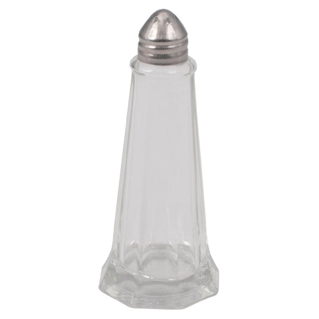 Stanton Trading 1003SP Tower Salt/Pepper Shaker Glass With Chrome Plated Top 1 Ounce