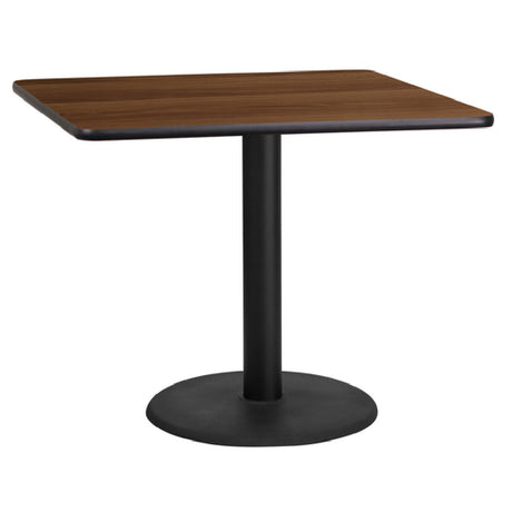 Flash Furniture XU-WALTB-3636-TR24-GG Table 36"W X 36"D X 31-1/8"H Dining Height