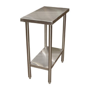 Winholt DTS-3612 - Filler Table, 12"W X 36"D High Polish Finish, Legs & Cross Bracing 1-5/8 Diameter